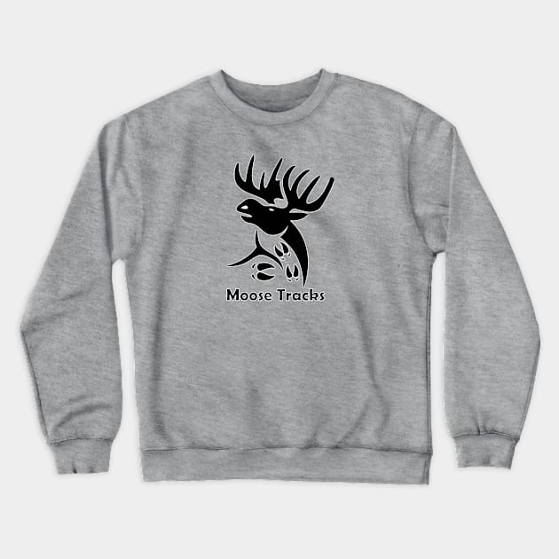 Moose Tracks Crewneck Sweatshirt by CritterCommand